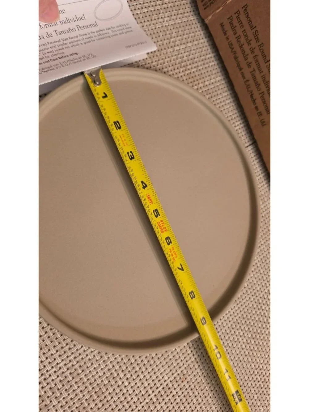 NEW! PAMPERED CHEF PERSONAL SIZE ROUND BAKING STONE MADE IN USA! 1387 1162